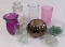 Collection of Colored Glass Vases