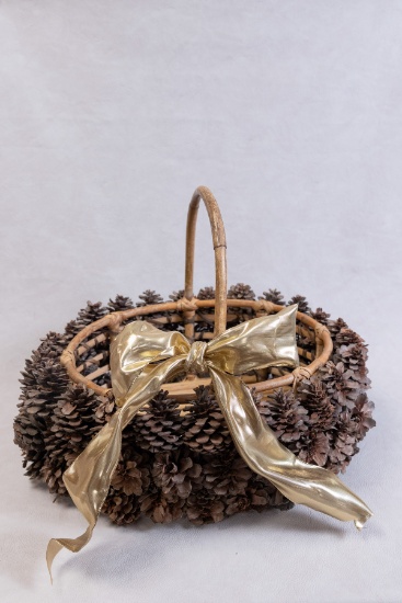 Fall / Christmas Pinecone Basket