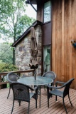 Round Patio Table, Chairs and Umbrella