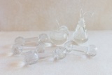 Crystal Pear, Apple and Napkin Weights