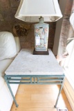 Stone Top End Table