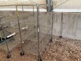 4 Shelf Wire Rack on Wheels