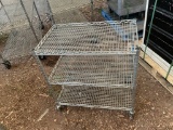 2' Wire Shelving Unit on Wheels