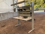Desk Station with Power and Lights