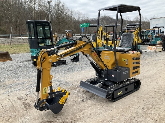 New 2024 AGT MX12R Mini Excavator Yellow