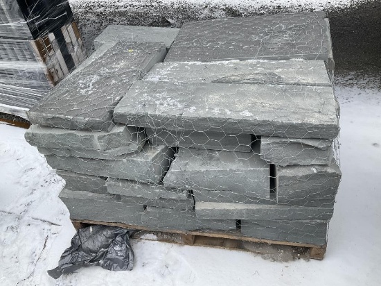 Pallet of Blue Stone Blocks