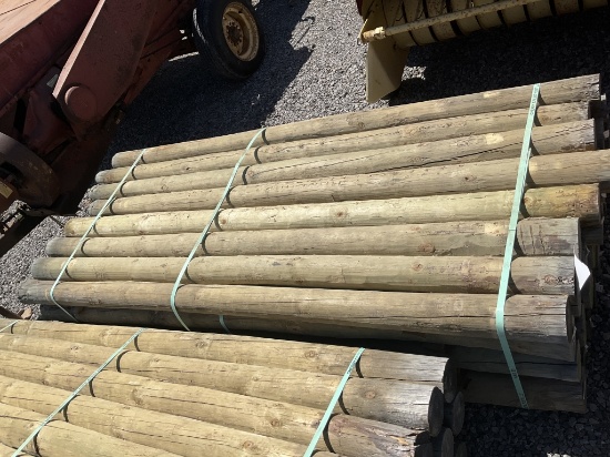 4-5/8x8 Round Fence Posts