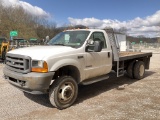 2001 Ford F550 Flat Bed Truck