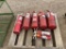 Lot of 8 Fire Extinguishers