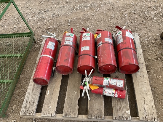 Lot of 8 Fire Extinguishers