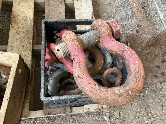 Crate of Clevis Hooks Random Sizes