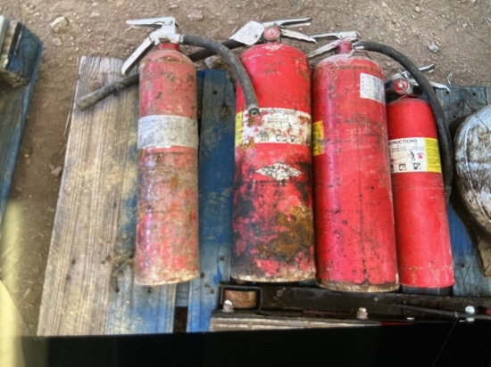 Lot of 4 Fire Extinguishers