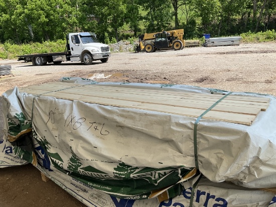 10' x 8" x 1" White Pine Tongue & Groove Boards