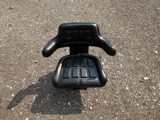 New Black Deluxe Tractor Seat
