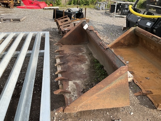 Used 80" Tooth Skid Steer Bucket