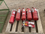 Lot of 8 Fire Extinguishers