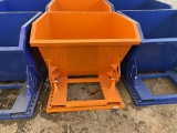 New Self Dumping Trash Hopper Orange