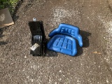 New Blue Deluxe Tractor Seat