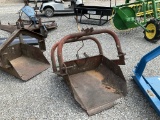 Orange 3PT Dirt Scoop