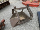Blue 3PT Dirt Scoop