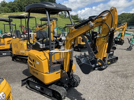 New AGT QK18R Mini Excavator Yellow