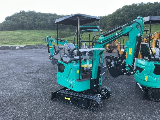 New KV16R Mini Excavator Teal