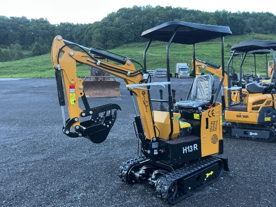 New H13R Mini Excavator Yellow