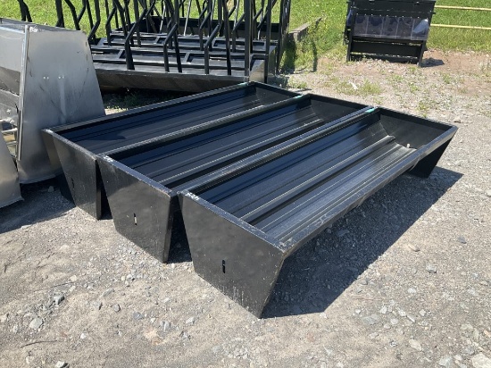 10' Black Cattle Feeder