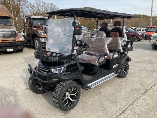 New SLDC100 6 Seater Electric Golf Cart Red