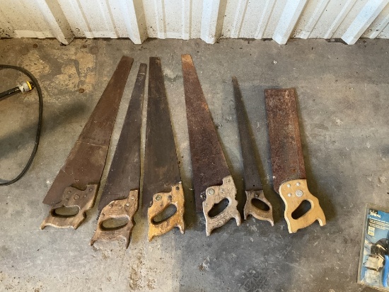 Lot of 6 Hand Saws