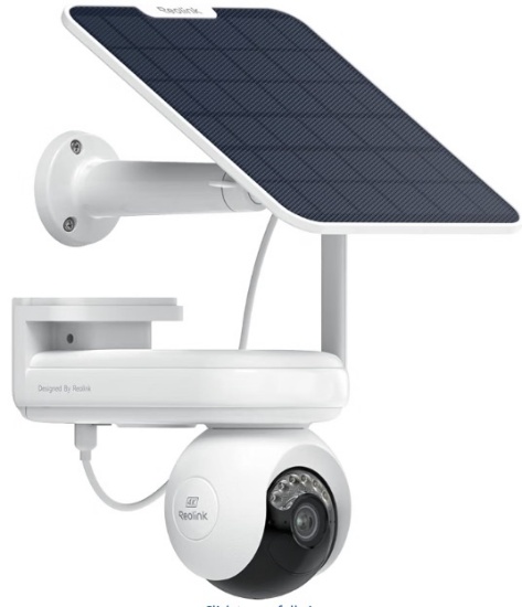 New Reolink Atlas PT Ultra 4K Solar Panel + Camera