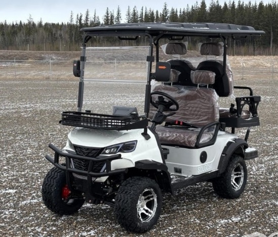 New Black 4 Seater Electric Golf Cart