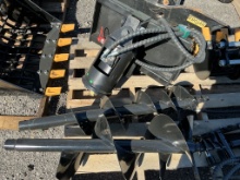 New SDLANCH Mini Skid Steer 2 Pc. Auger Attach.