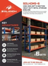 New HDMS-6 Heavy Duty Storage Shelf System