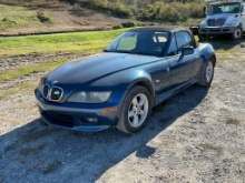 2002 BMW Classic Sports Car Convertible Blue