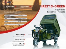 New IRET13 Dump Tricycle Cart Red