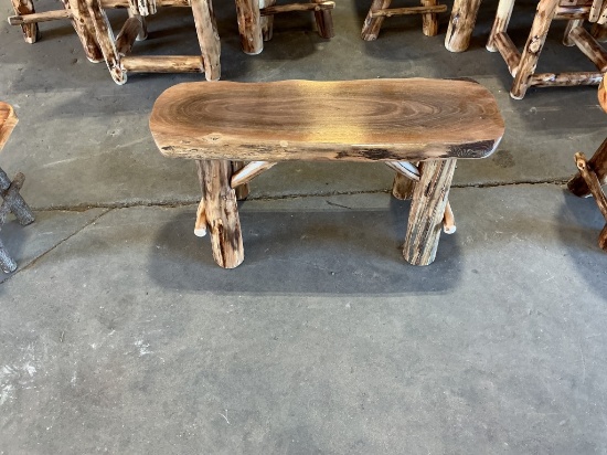 Amish Made Poly Wood Bench 19" x 37" x 14"