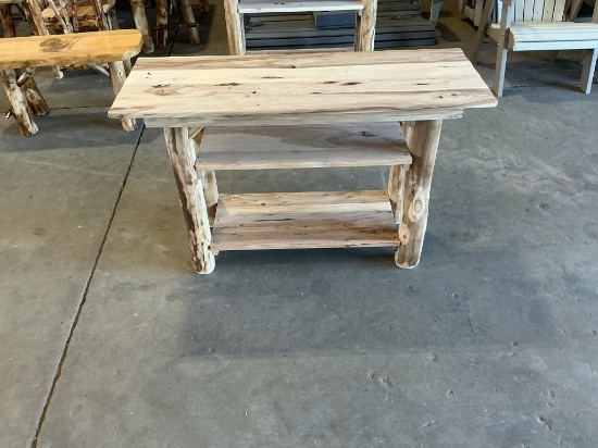 Amish Made 18" x 48" TV/Sofa Stand Nonstained