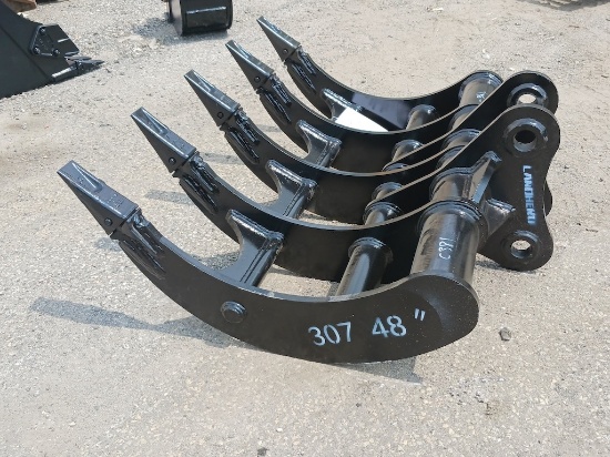 Brand New Unused Landhonor 48in Rake for Mini Excavator (C381)