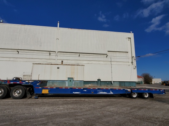2015 Trail King TK80HST-482 Hydraulic Beaver Tail Equipment Trailer
