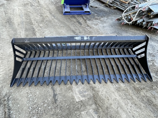 Brand New 84" Skid Steer Rock Bucket Attachment (NY270E)