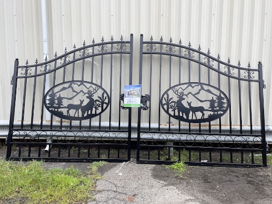 Brand New Greatbear 14ft "Deer" Bi-Parting Iron Gate (NY305E)