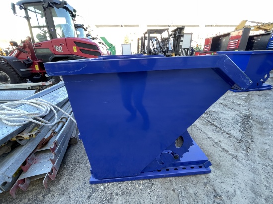 Brand New 1 Cubic Yard Self Dumping Hopper (NY384)