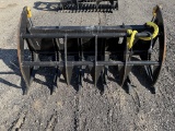 Brand New Skid Steer Root Rake Grapple Bucket Attachment (ES132)