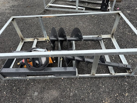 Brand New Wolverine Skid Steer Auger Attachment (W208)