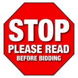 Please Read Before Placing a Bid!