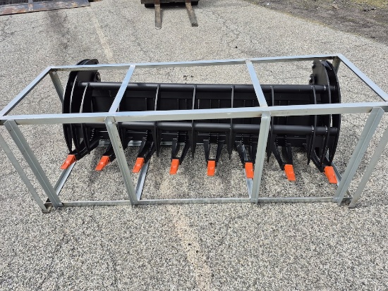 BRAND NEW HEAVY GRASS FORK GRAPPLE SKID STEER ATTACHMENT (NY25)