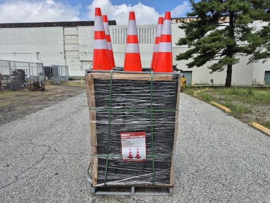BRAND NEW LOT OF 250 PVC SAFETY TRAFFIC CONES (NY31)
