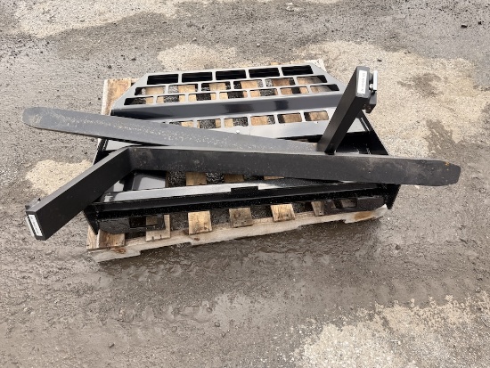 BRAND NEW 2026 MOWER KING SKID STEER FORK ATTACHMENT (AG442E)
