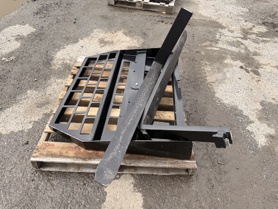 BRAND NEW 2026 MOWER KING SKID STEER FORK ATTACHMENT (AG443E)